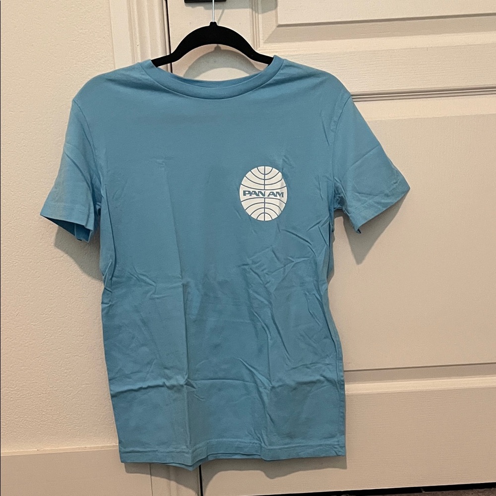 Pan Am Light Blue Logo Tee